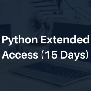 Python Extended Access (15 days)